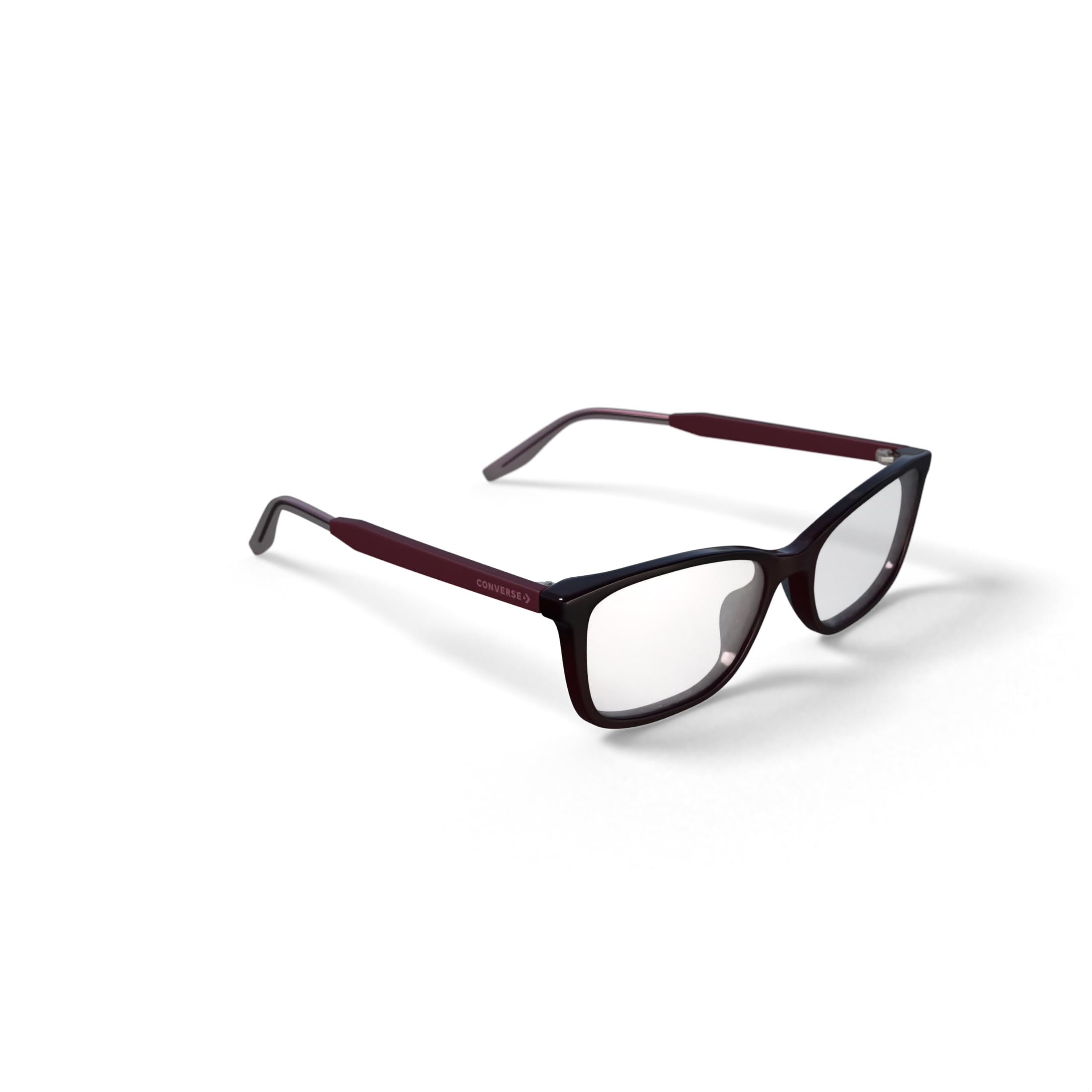Converse Women's CV5005G Prescription Eyeglasses with Case, Burgundy