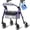 Purple, variant on VOCIC Z12 Foldable Rollator Walker for Seniors & Adults - Ultra Light, Adjustable Height with Ergo Seat & Backrest-Black