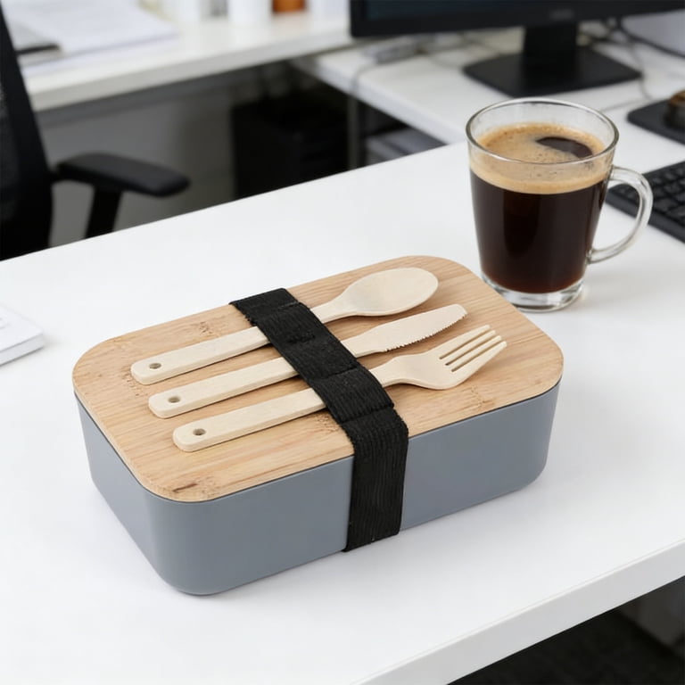 Japanese Style Double Layer Lunch Box, Compartment Food Container with ...