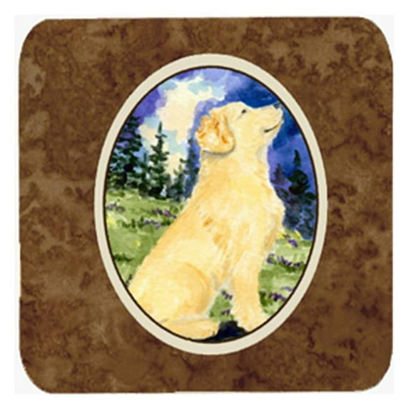 Golden Retriever Foam Coasters, Set - 4