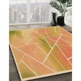 thumbnail image 2 of Ahgly Company Indoor Square Patterned Yellow Orange Area Rugs, 7' Square, 2 of 6