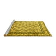 thumbnail image 2 of Ahgly Company Machine Washable Indoor Round Persian Yellow Traditional Area Rugs, 5' Round, 2 of 4