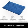thumbnail image 6 of A1HC Indoor Outdoor Door Mat 18x30 inches, Non-Slip Welcome Entrance for Front and Back with Easy Clean, Blue, 6 of 7