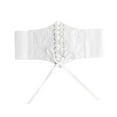 thumbnail image 1 of Cinturón De Cintura De Encaje Para Mujer Cinturones Anchos Banda De Cintura Para Falda De Mujer Talla única Blanco SM SunniMix cinturón, 1 of 8