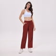thumbnail image 7 of Women's High Waist Lounge Pants Wide Leg Yoga Sweatpants Loose Casual Pockets Drawstring Workout Joggers Pants, 7 of 7