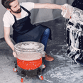 thumbnail image 3 of M-AUTO Car Washing Bucket Pulley Set with 360 Degree Casters, Bucket Dolly with Insert Grit Trap for Car Washing Detailing, Transparent, 3 of 9
