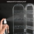 thumbnail image 6 of Foldable Earrings Display Stand 2-Panel Jewelry Hanger Organizer Bracelets Necklace Holder, Transparent, 6 of 6
