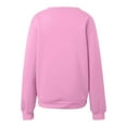 thumbnail image 4 of Solid Color Sweatshirts With Pocket for Women V-Neck Long Sleeve Pullovers Light Purple S, 4 of 5