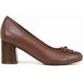 thumbnail image 2 of Naturalizer Women's Sienna Block Heel Pump Cappuccino Brown Leather 9M, 2 of 5
