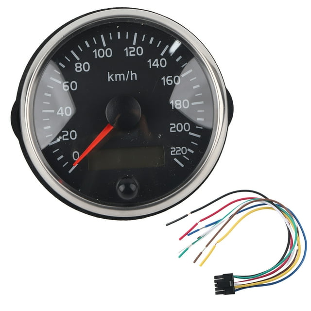 Odómetro digital, velocímetro de 85 mm LCD velocímetro ajustable medidor de velocidad automático construcción robusta
