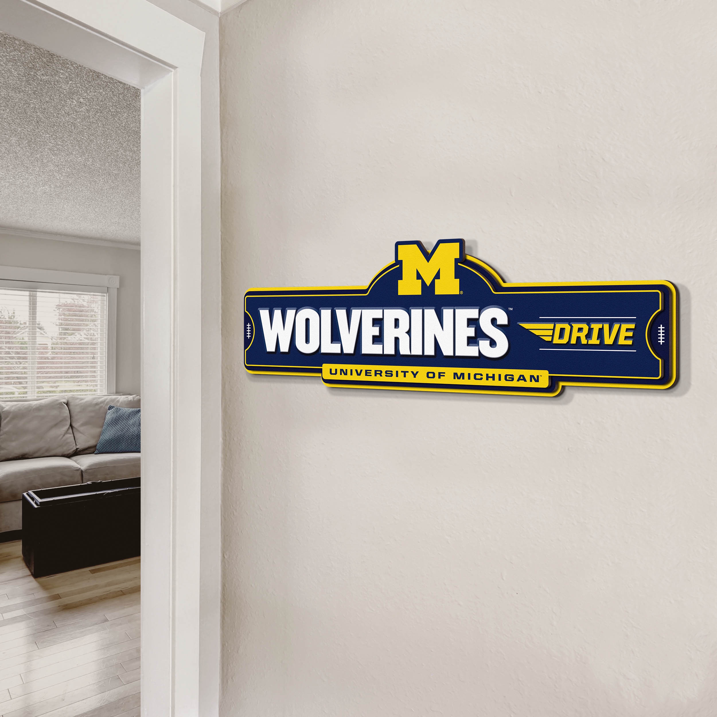 YouTheFan NCAA Michigan Wolverines Street Sign