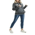 thumbnail image 4 of Ladies‘ Hooded Sweatshirt with Cat Print  Long Sleeve and Large Pocket, 4 of 9