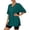 Summer shirts for women Dark Green, variant on Oversized Tshirts Short Sleeve Side Split Crewneck Tops Casual Summer Workout Gym Baggy Basic Tee Khaki XXL