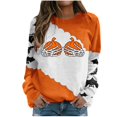 thumbnail image 1 of Sudadera para mujer Otoño Sudaderas Moda Impreso Camiseta suelta Blusa de manga larga Cuello redondo Tops casuales Odeerbi ODB-5, 1 of 5