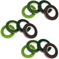 thumbnail image 1 of Kit de cinta para envolver tallos de floristería floral, ramos de ancho, adhesivos para hacer flores, manualidades, proyectos de manualidades, decoraciones (12 piezas, verde oscuro X3 + verd, 1 of 5
