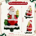 thumbnail image 3 of Ayieyill Christmas Santa Claus Stocking Holder, Resin Stocking Holders for Mantle Christmas Decorations, 3 of 7