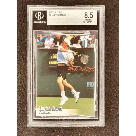 Lleyton Hewitt 2003 NetPro tennis Rookie Card BGS Graded 8.5