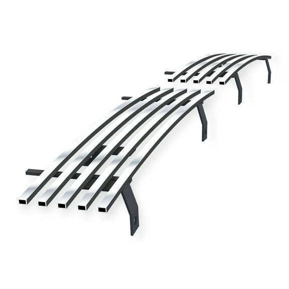 APS Premium Stainless Steel Chrome 8x6 Billet Grille Insert Compatible with Dodge Ram 1994-2001 Lower Bumper N19-S53058D