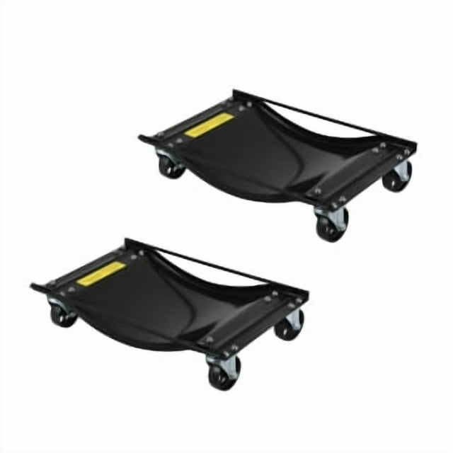 Metal Removable Iron Casing Car Wheel Jack 2 Piece Set, Mechanical 1500 Pound Car Slide Plate,12 Inch Wheel Vehicle Alignment Jack, Heavy Duty Roller With Ratchet Foot Pedal For Tire Car Repair Mobile