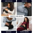 thumbnail image 2 of Geniani XL Heating Pad for Back & Cramps Relief – Heat Pad for Neck, Shoulders & Muscle Comfort with Auto Shut Off, Ultra-Soft Machine Washable Fabric (12"×24", Black), 2 of 10