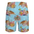 thumbnail image 6 of Naloa Turtles And Corals Men's Beach Shorts, Surfing shorts, Swim trunks, Quick Dry Swim Trunks for Surfing Beach Fun - Small, 6 of 9