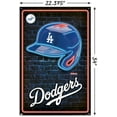 thumbnail image 3 of MLB Los Angeles Dodgers - Neon Helmet 23 Wall Poster with Push Pins, 22.375" x 34", 3 of 6