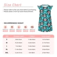 thumbnail image 3 of Vsdgher Chemises de Nuit Chat Crâne pour Filles Manches Courtes à Volants Robe de Nuit Pyjama pour Fête Pyjama-TG, 3 of 6