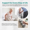 thumbnail image 6 of Drill-Free Suction Grab Bar, Anti-Slip Stable Grip Safety Bar, 3 Suction Cups Stablegrip Shower Grab Bars, Bathroom Handle Bars for Elderly, No Drilling, Minimum Load Capacity 300 Lbs (3PCS), 6 of 8