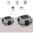 thumbnail image 2 of Pinnacle Thermoware 2-Pc Leak Proof Insulated Lunch Box Hot Food Container Set, Gray, 2 of 8