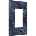 thumbnail image 2 of Nadoabtm Decorative Outlet Covers Realistic Deep Blue Marble Pattern 1 Gang Single Rocker Light Switch Cover Plate Wall Plates GFCI Faceplate for living Room Home Decor, 2 of 8