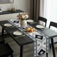 thumbnail image 4 of Vintage Aztec Table Runner 13x48 Inch Ethnic Tribal Style Blue Grey Mottled Geometric Table Runner Non-Slip Dresser Scarves for Holiday Decorations, Party, Dinner and Gatherings, 1 Pack, 4 of 8
