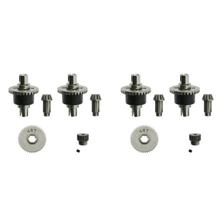 4x Metal Differential and Gear Set for SCY 16101 16102 16103 16201 Pro 1/16 Brushless RC Car Upgrades Parts Accessories