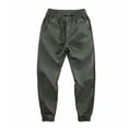 thumbnail image 4 of Bosfbaoi Plus Size Pants For Men Tapered Jogger Pants Mens Casual Pants Drawstring Elastic Waist Trousers, 4 of 9