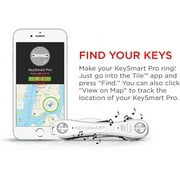 KeySmart Pro with Tile Smart Location Bottle Opener & Built in Flashlight