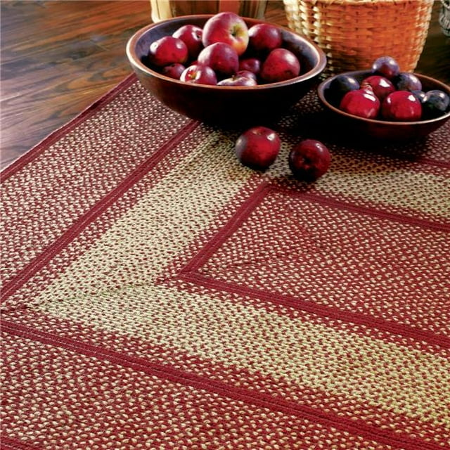 Homespice Decor 572738 11 x 36 in. York Rectangular Table Runner - Red, White