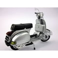 thumbnail image 2 of vespa p200e scooter 1/12 scale die-cast metal model - silver, 2 of 2