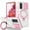 Pink + White, variant on for Samsung Galaxy S20 FE Case with Camera Sliding Cover, [Compatible with MagSafe] with Magnetic Ring Kickstand, Military Grade Heavy Duty Protection Phone Case for Samsung Galaxy S20 FE, Black