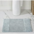 thumbnail image 4 of Better Trends 3 Piece Bathroom Rug Set, 100% Cotton, Extra Soft Tufted Bath Mat, Water Absorbent & Non Slip Bath Rug, (Blue) Granada Collection, 4 of 8