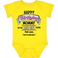 thumbnail image 3 of Inktastic Happy Birthday, Mommy I'm the Best Ever in Pink Boys or Girls Baby Bodysuit, 3 of 5