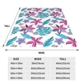 thumbnail image 3 of Pofeuu Hawaiian Style Print Ultra-Soft Micro Fleece Blanket,for Bed Or Sofa,All Season Throw Blankets Flannel Blanket-60"x50", 3 of 7
