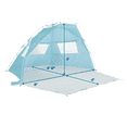 thumbnail image 4 of Lightspeed Outdoors Quick Cabana Beach Tent Sun Shelter (Aqua), 4 of 6