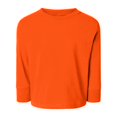 thumbnail image 6 of Toddler Cotton Long Sleeve Basic Tee Shirt, ORANGE, 5/6, 6 of 8