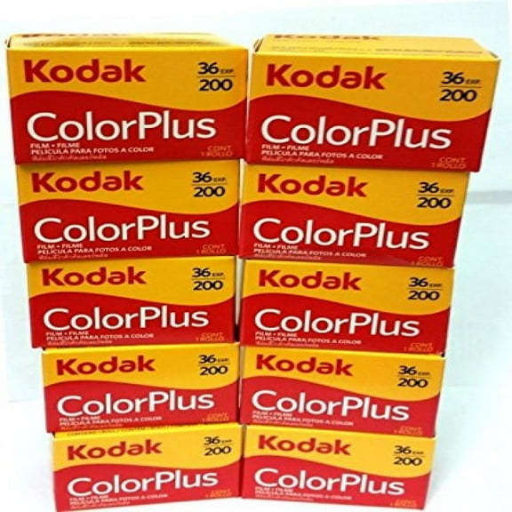 10 Rolls Of Kodak colorplus 200 asa 36 exposure