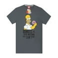 thumbnail image 4 of The Simpsons Mens Grey Short Sleeve Long Leg Pyjama Set, 4 of 5