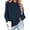 Navy, variant on THNCYX Womens Crew Neck Long Sleeve Sweatshirt with Thumb Holes Solid Color Soft Casual Pullover Top for Everyday Comfort Wear S-2XL