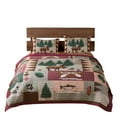 thumbnail image 4 of Greenland Home - GL-1105DQ Moose Lodge Quilt Set, Queen, Natural, 4 of 5
