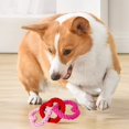 thumbnail image 4 of Hxlamzoo Valentine's Day Dog Bow Tie & Toy Set - Adjustable Cotton Rope Pet Party Accessories with Heart Charm for Small & Medium Dogs, Festive Holiday Photo Props, 4 of 6