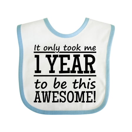 

Inktastic 1 Year to Be This Awesome Gift Baby Boy or Baby Girl Bib