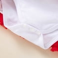 thumbnail image 4 of Enyan Baby Girls My First Christmas Outfit Newborn Infant 1st Xmas Princess Tutu Romper Dress + Headband 2Pcs Clothing Set, 4 of 7