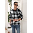thumbnail image 5 of Iceglad Mens Flannel Plaid Shirts Long Sleeve Button Down Shirt Casual Shirts Work Shirts for Men, 5 of 9